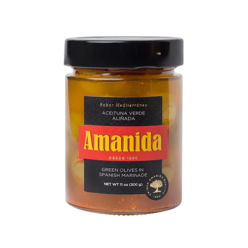 Amanida Pitted Green Olives in Spanish Marinade