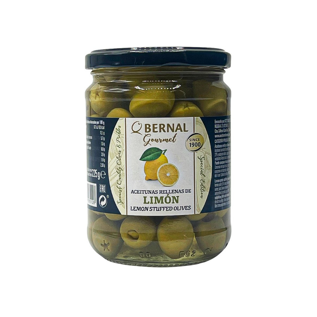 BERNAL Gourmet Lemon Stuffed Olives – Despaña NYC BERNAL Gourmet Lemon Stuffed Olives – Despaña NYC