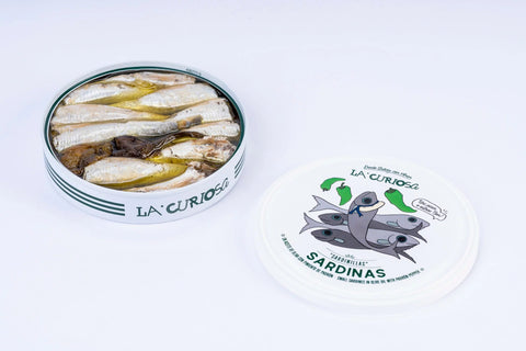 La Curiosa- Small Sardines In Olive Oil with Padron Pepper