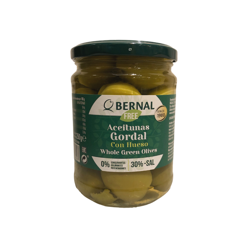 BERNAL Gordal Green Olives- Low Salt
