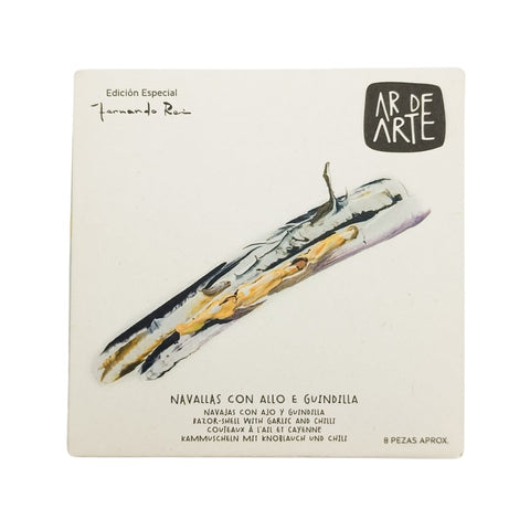 AR DE ARTE Razor Clams with Garlic & Guindilla Pepper