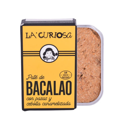 La Curiosa- Cod Fish Paté with Confit Onions and Raisins