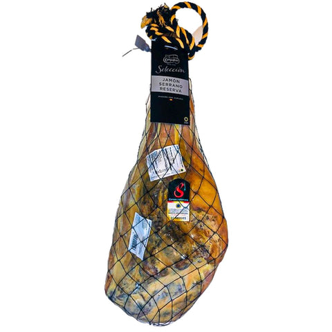 Campofrio Jamón Serrano, Bone-In + Jamón Carving Stand & Knife