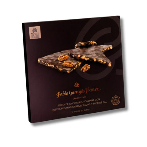 Pablo Garrigós Chocolate Torta with Caramelized Pecans and Fleur de Sal