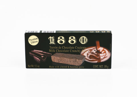 1880 Premium Milk Chocolate Crunchy Turrón