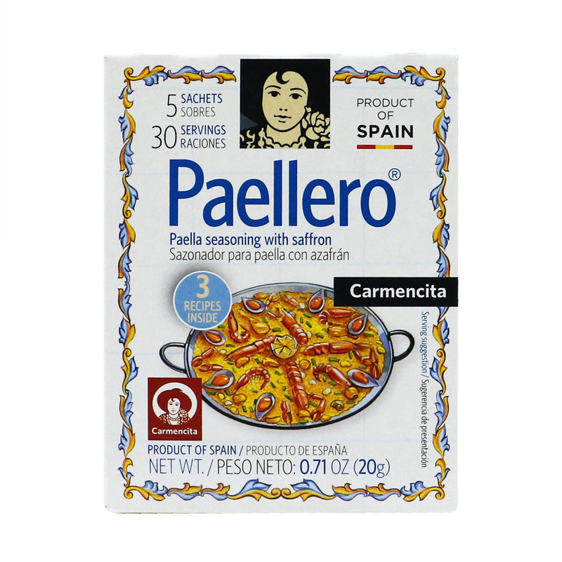 CARMENCITA Paellero Paella Seasoning With Saffron (5 packets)