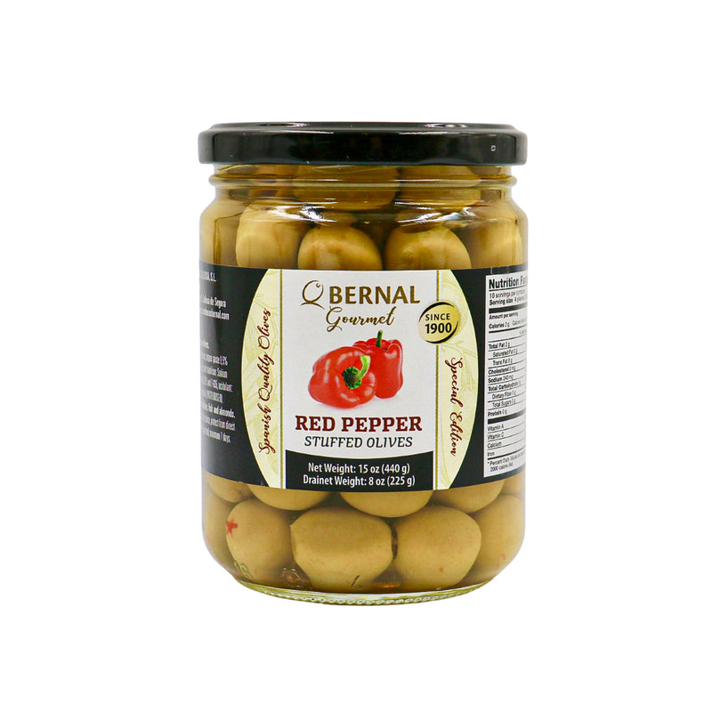 Bernal Gourmet Red Peppers stuffed olives